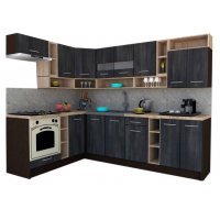 Bucatarie de Colt COSSY NEW 180-260 St. Wenge / Decor 8509